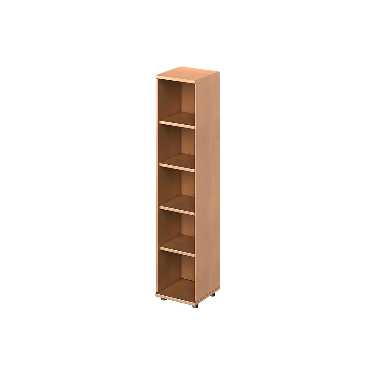 Schäfer Shop Genius estantería TETRIS WOOD, 5 OH, altura incl. guías, W 400 mm, acabado de haya 