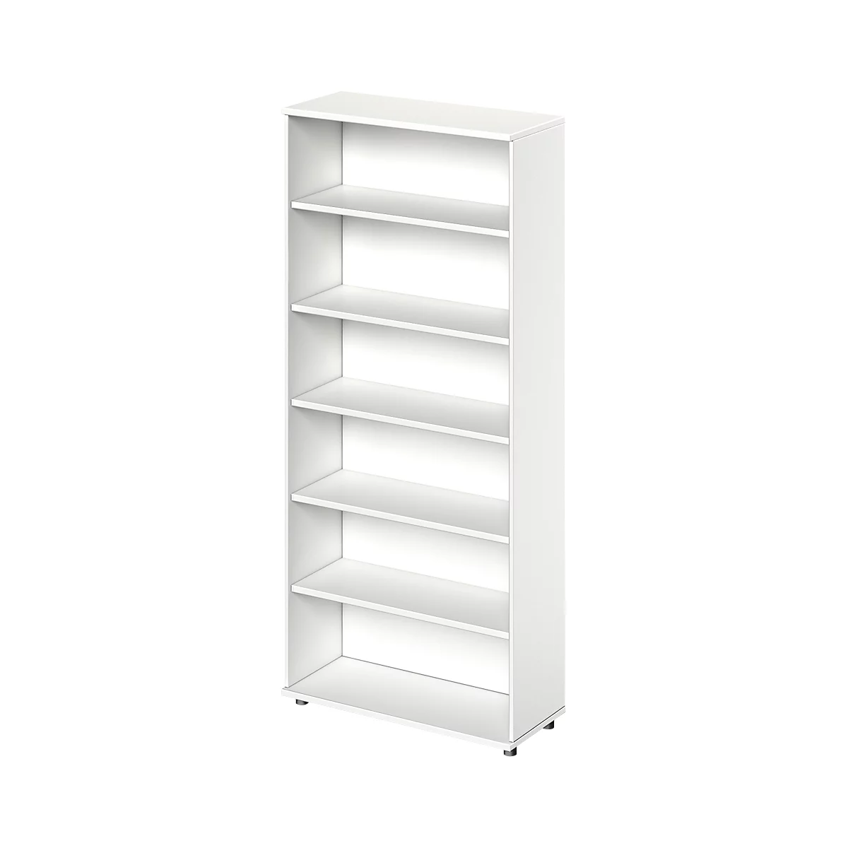 Schäfer Shop Genius estantería TETRIS WOOD, 6 OH, altura incl. guías, W 1000 mm, blanco