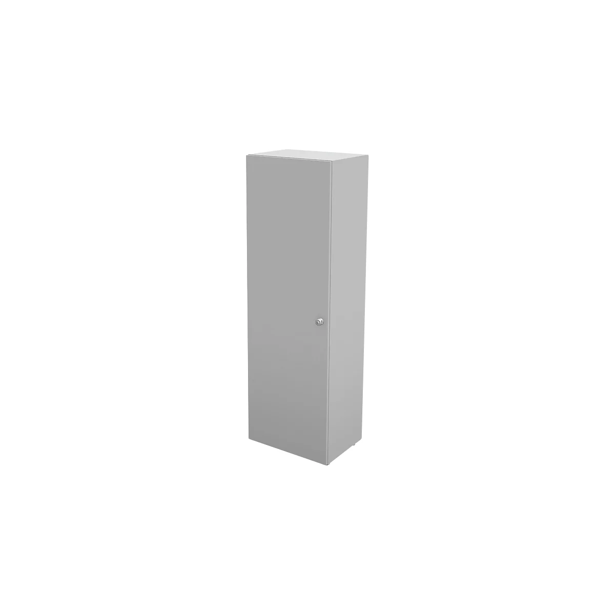 Schäfer Shop Genius Garderobekast TETRIS WALL, 1 legbord, deuraanslag links, B 600 x D 440 x H 1880 mm, lichtgrijs