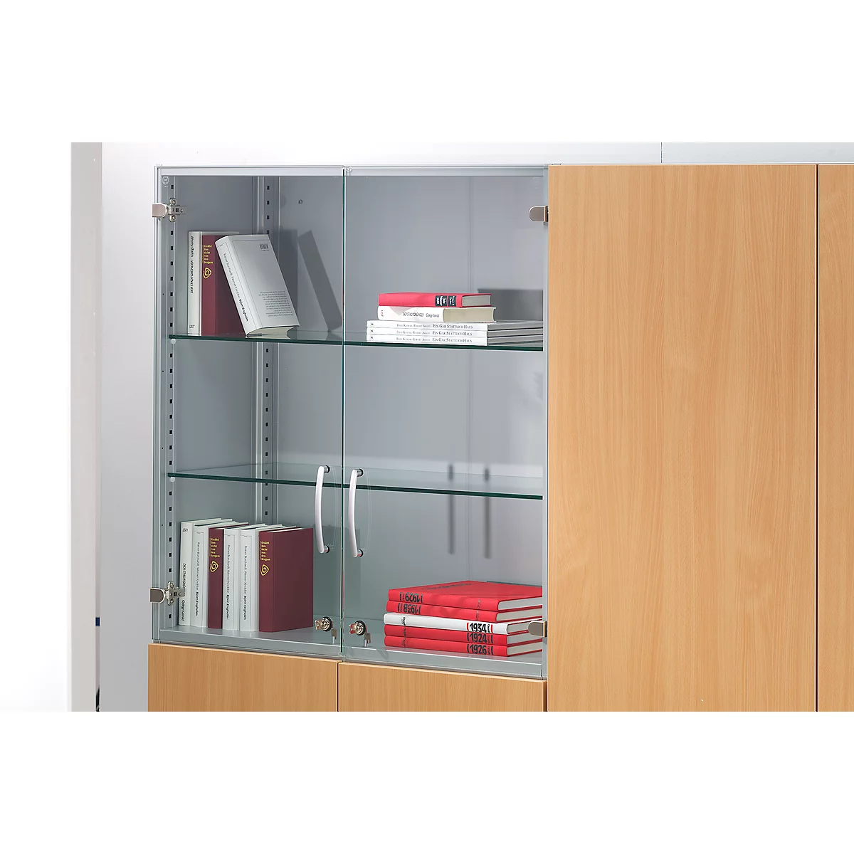 Schäfer Shop Genius Glazen legbord TETRIS SOLID, B 800 mm, Veiligheidsglas