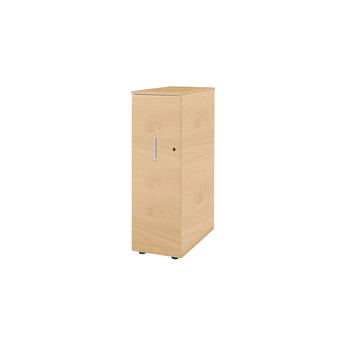 Schäfer Shop Genius Hochcontainer TETRIS WOOD, 3 Schübe + 1 Utensilienauszug, B 424 x T 803 x H 1296 mm, ahorn