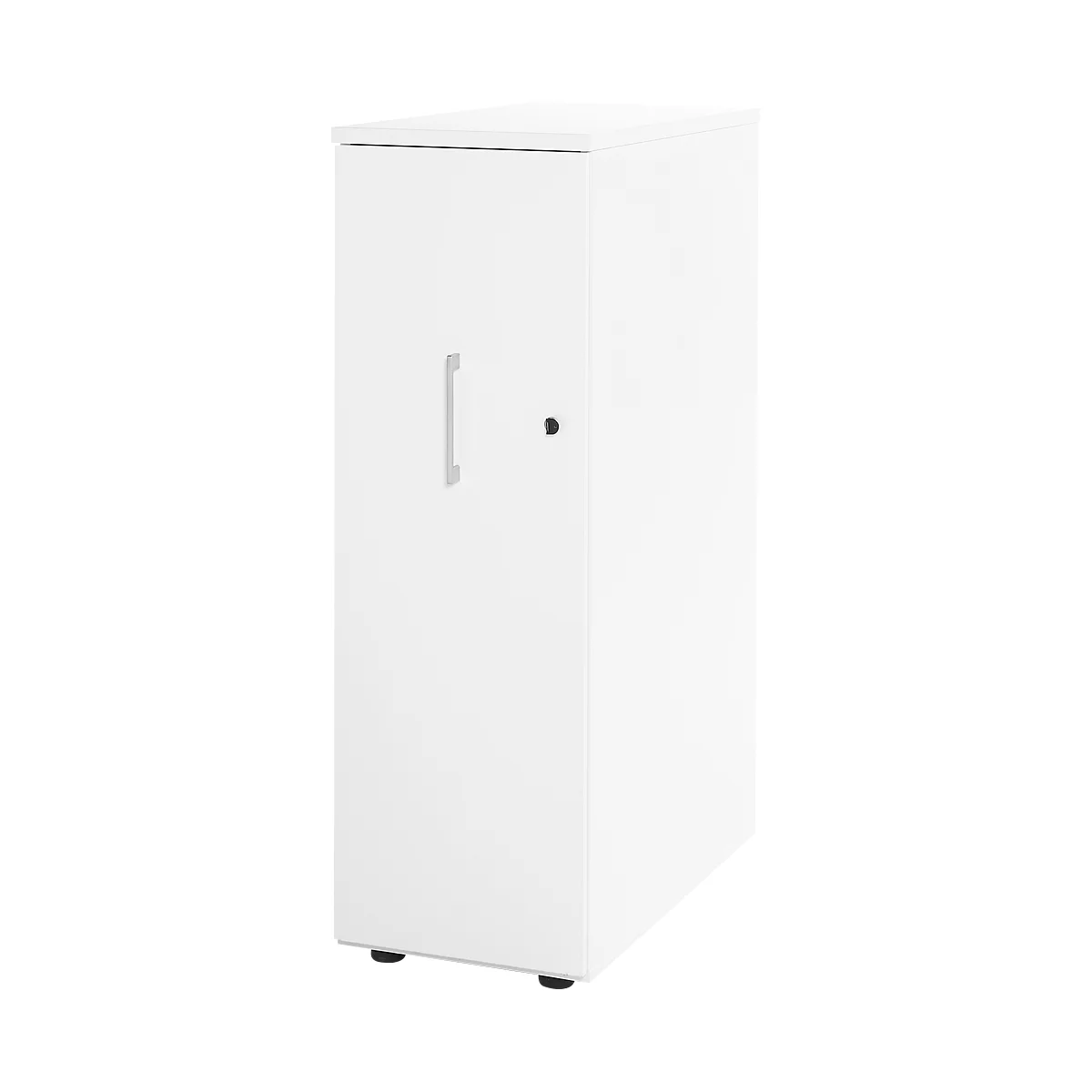 Schäfer Shop Genius Hochcontainer TETRIS WOOD, 3 Schübe + 1 Utensilienauszug, B 424 x T 803 x H 1296 mm, weiß