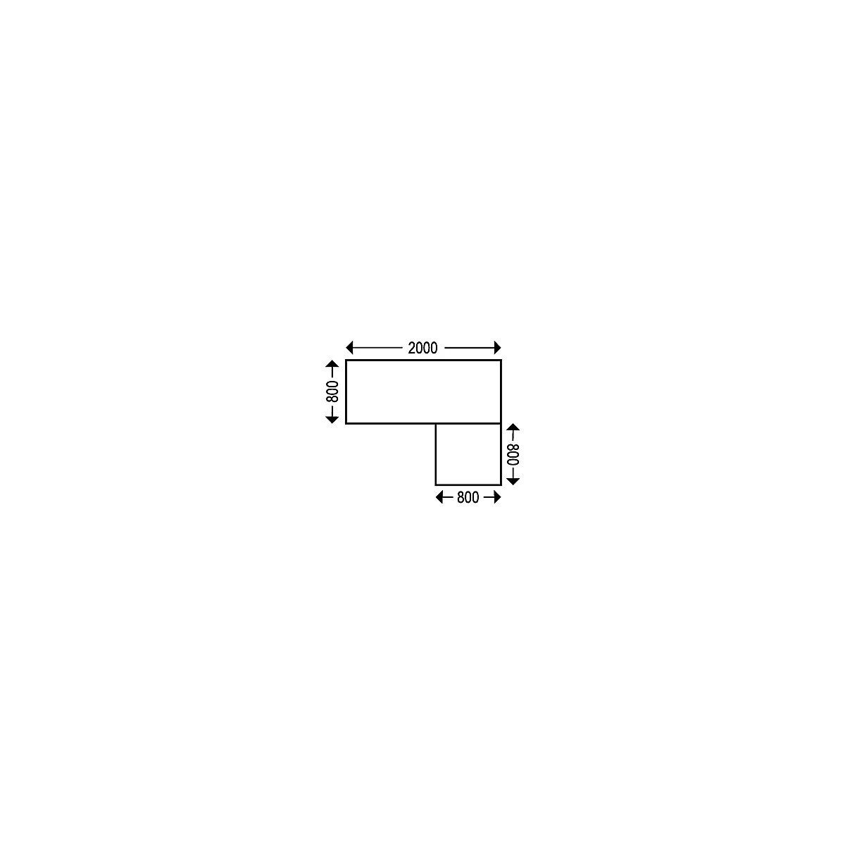 Schäfer Shop Genius hoekbureau Modena Flex, elektrisch in hoogte verstelbaar, hoek 90° aan beide zijden, B 2000 x D 1600 mm, ahorn/wit