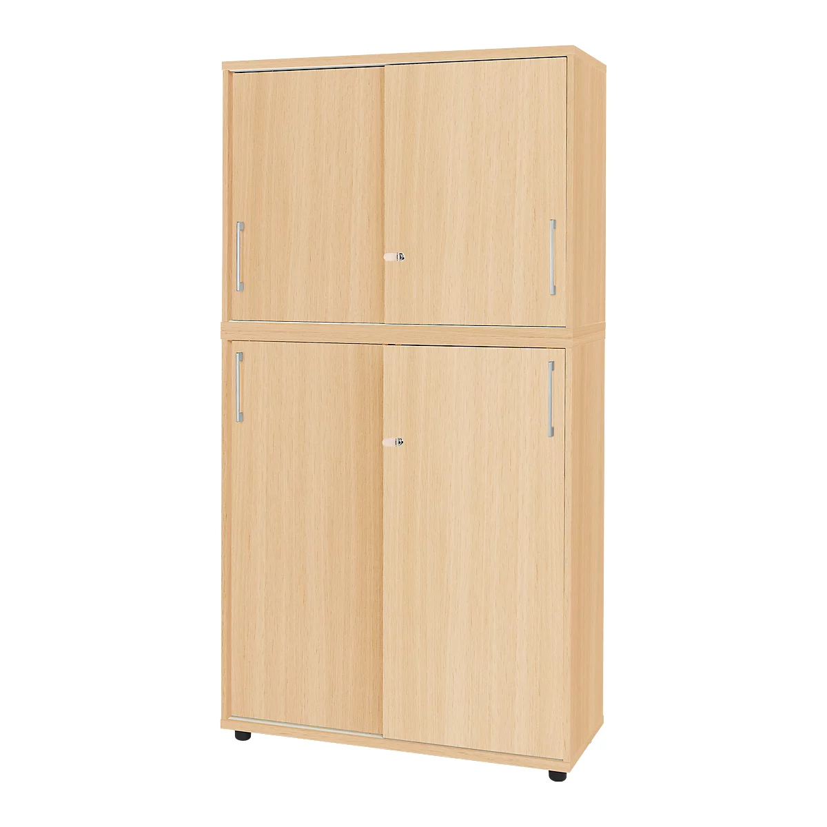 Schäfer Shop Genius Kastcombinatie TETRIS WOOD, met 5 ordnerhoogtes, ruimte voor 60 standaard ordners, afwerking esdoorn 
