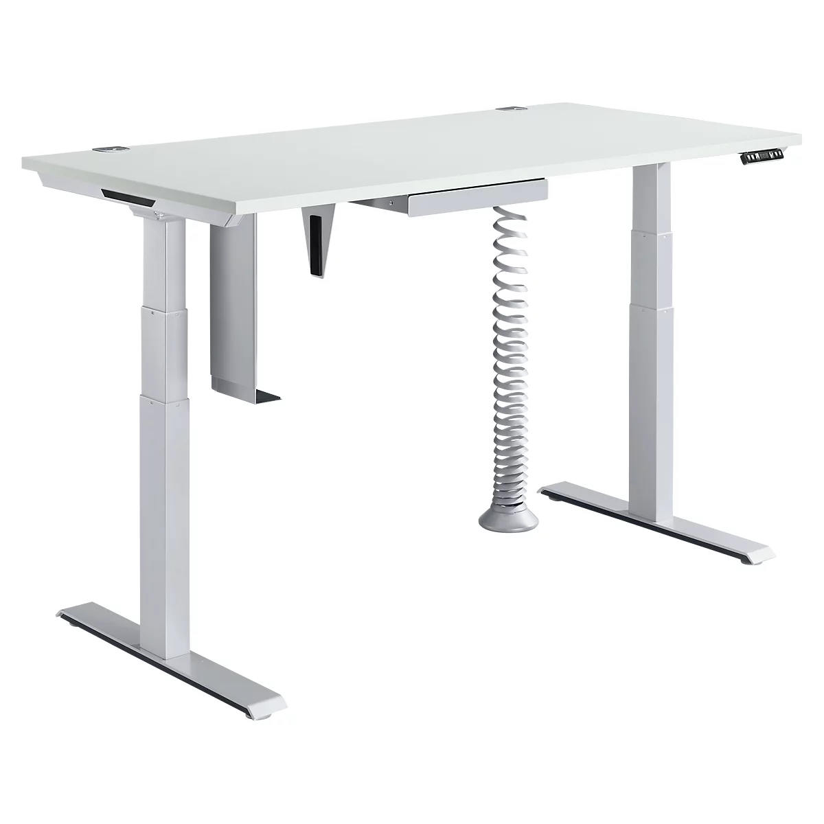 Schäfer Shop Genius Komplettangebot MODENA FLEX 5-tlg., Schreibtisch elektr. höhenverstellbar, PC-Halterung 