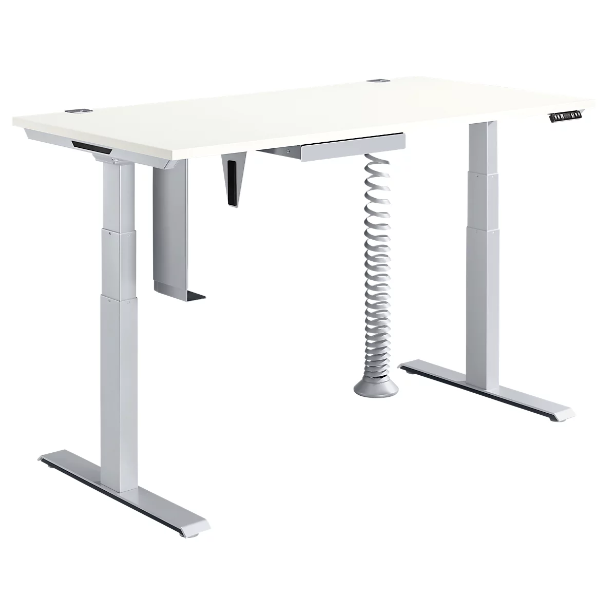 Schäfer Shop Genius Komplettangebot MODENA FLEX 5-tlg., Schreibtisch elektr. höhenverstellbar, PC-Halterung 