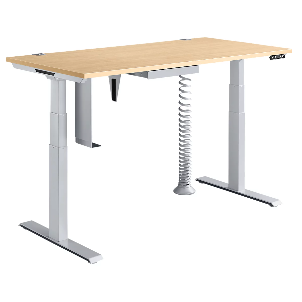 Schäfer Shop Genius Komplettangebot MODENA FLEX 5-tlg., Schreibtisch elektr. höhenverstellbar, PC-Halterung