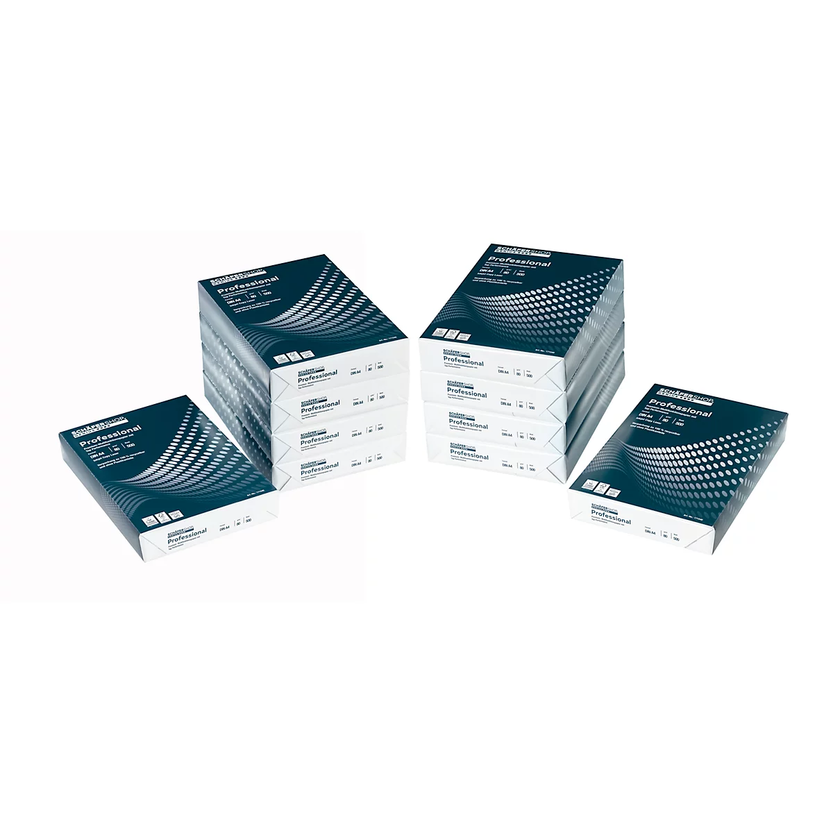 Schäfer Shop Genius Kopieerpapier Professional, premium papier A4, 80 g/m², extra wit, 2 dozen met elk 5 x 500 vel