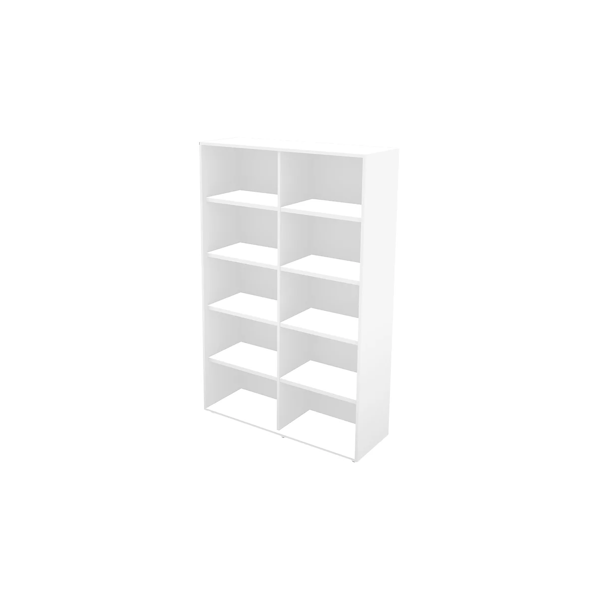 Schäfer Shop Genius Librería TETRIS WALL, 5 HC, ancho 1000 x fondo 420 x alto 1880 mm, blanco