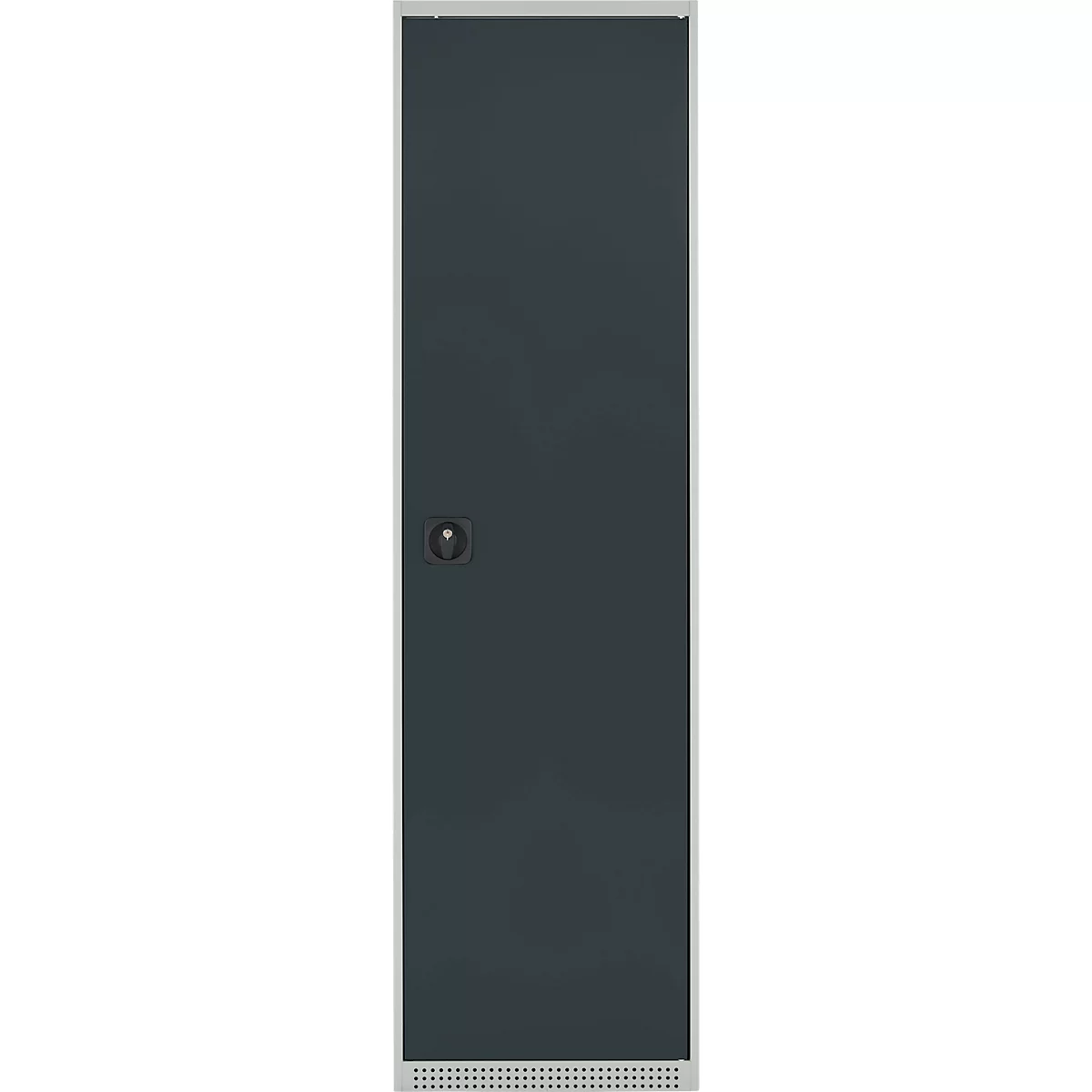 Schäfer Shop Genius materiaalkast FS, 5 OH, afsluitbaar, 2 legborden/6 laden, tot 250 kg, B 545 x D 520 x H 1950 mm, staal, lichtgrijs/antracietgrijs