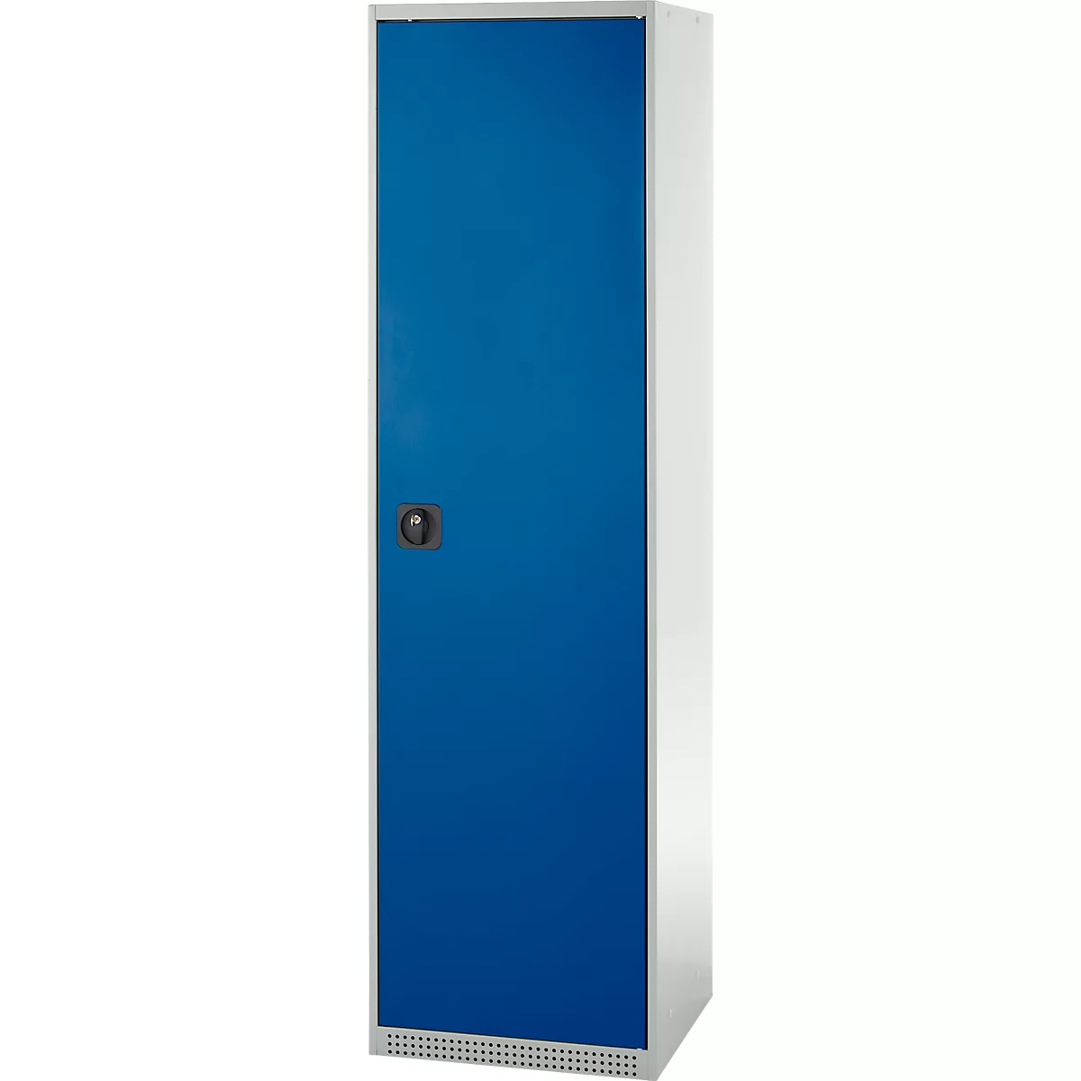 Schäfer Shop Genius materiaalkast FS, 5 OH, afsluitbaar, 2 legborden/6 laden, tot 250 kg, B 545 x D 520 x H 1950 mm, staal, lichtgrijs/gentiaanblauw