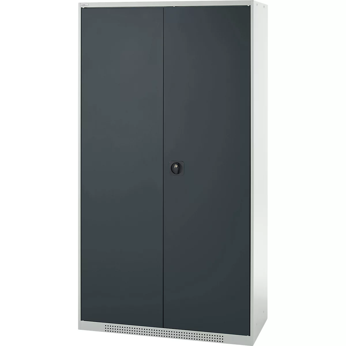 Schäfer Shop Genius materiaalkast FS, 5 OH, afsluitbaar, 4 legborden/12 laden, tot 450 kg, B 1055 x D 520 x H 1950 mm, staal, lichtgrijs/antracietgrijs
