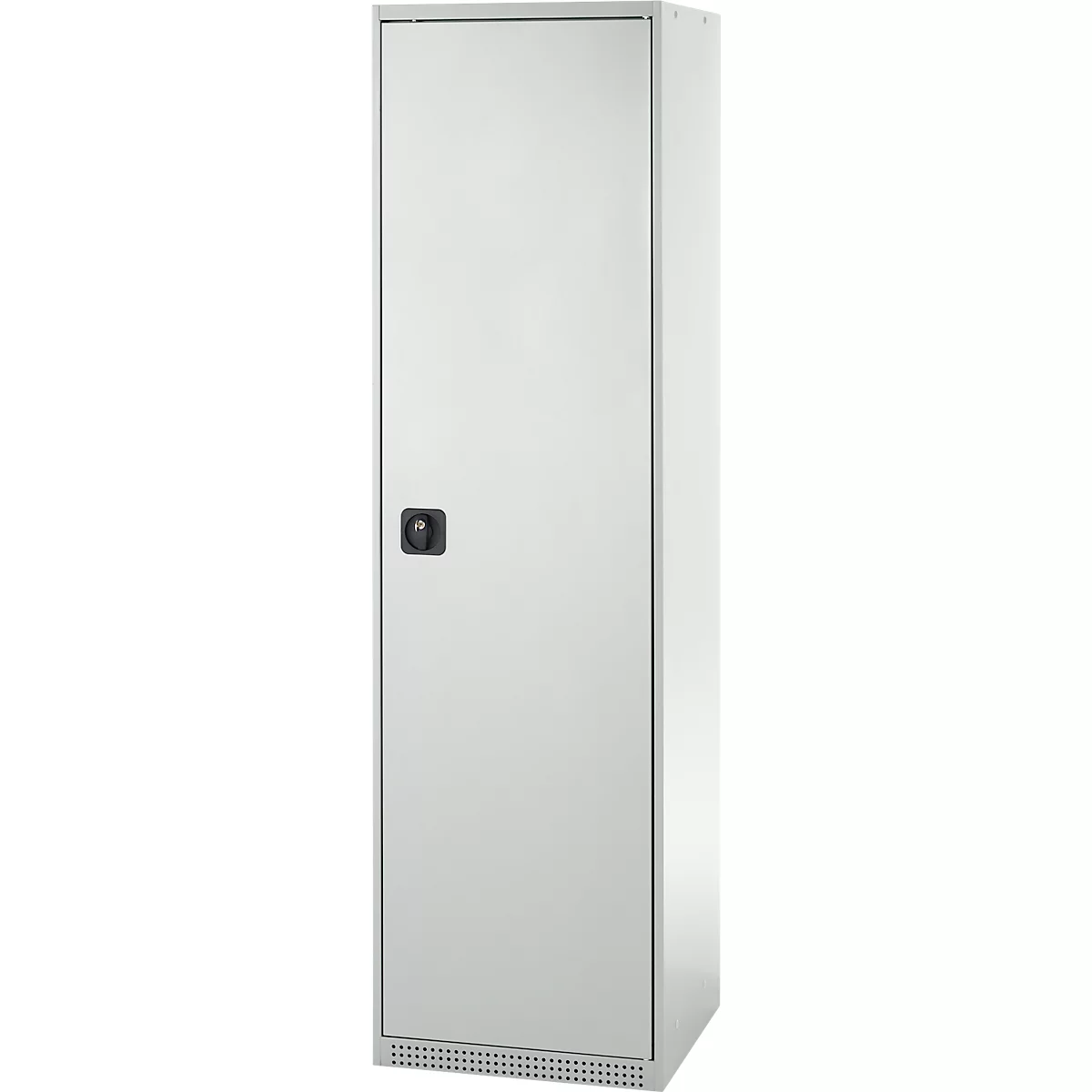 Schäfer Shop Genius Mehrzweckschrank FS, modular, abschließbar, ohne Mittelwand, 2 Fachböden, B 545 x T 520 x H 1950 mm, Stahl, lichtgrau