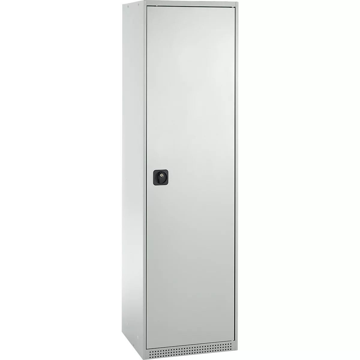 Schäfer Shop Genius Mehrzweckschrank FS, modular, abschließbar, ohne Mittelwand, 2 Fachböden, B 545 x T 520 x H 1950 mm, Stahl, lichtgrau