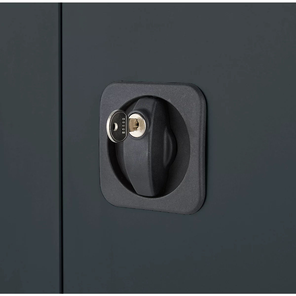 Schäfer Shop Genius Mehrzweckschrank FS, modular, indivuduell erweiterbar, Mittelwand, 4 Fachböden, bis 450 kg, B 1055 x T 520 x H 1950 mm, weißalu/anthrazitgrau