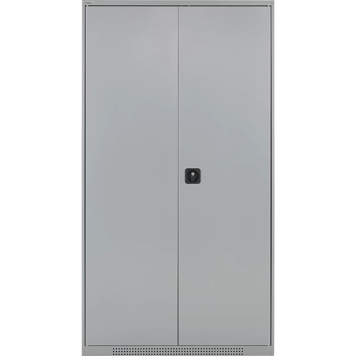 Schäfer Shop Genius Mehrzweckschrank FS, modular, indivuduell erweiterbar, Mittelwand, 4 Fachböden, bis 450 kg, B 1055 x T 520 x H 1950 mm, weißalu/weißalu