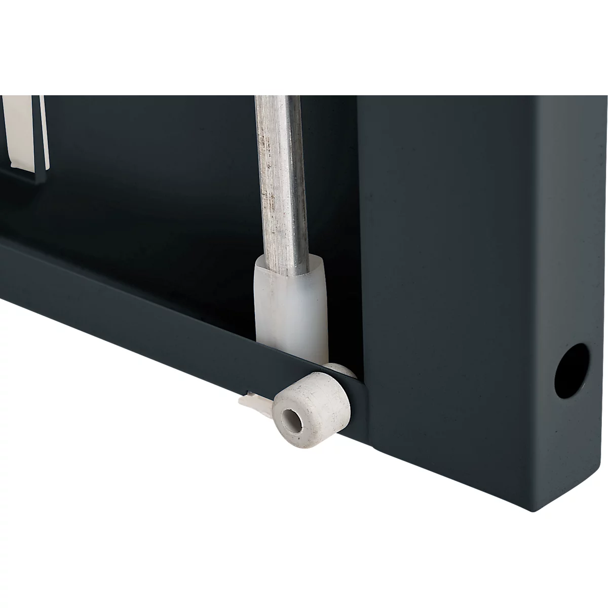 Schäfer Shop Genius metalen materiaalkast FS, met kijkvenster, ventilatiegaten, B 545 x D 520 x H 1950 mm, 5 OH, tot 250 kg, lichtgrijs/antraciet