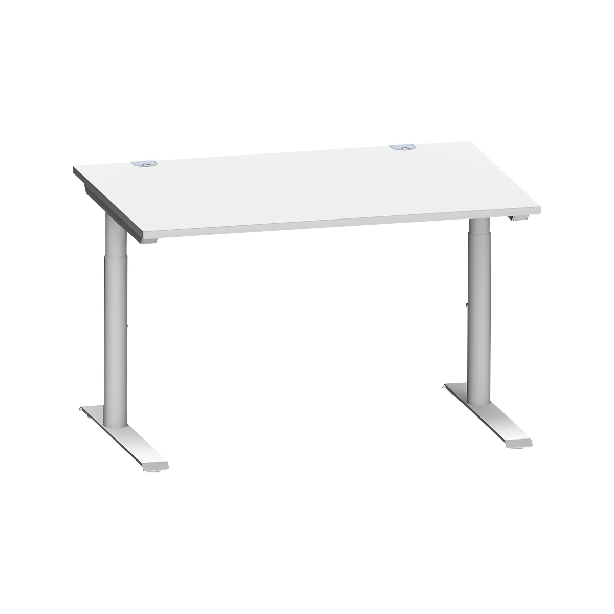 Schäfer Shop Genius MODENA FLEX bureau, 1200 x 800 mm, lichtgrijs