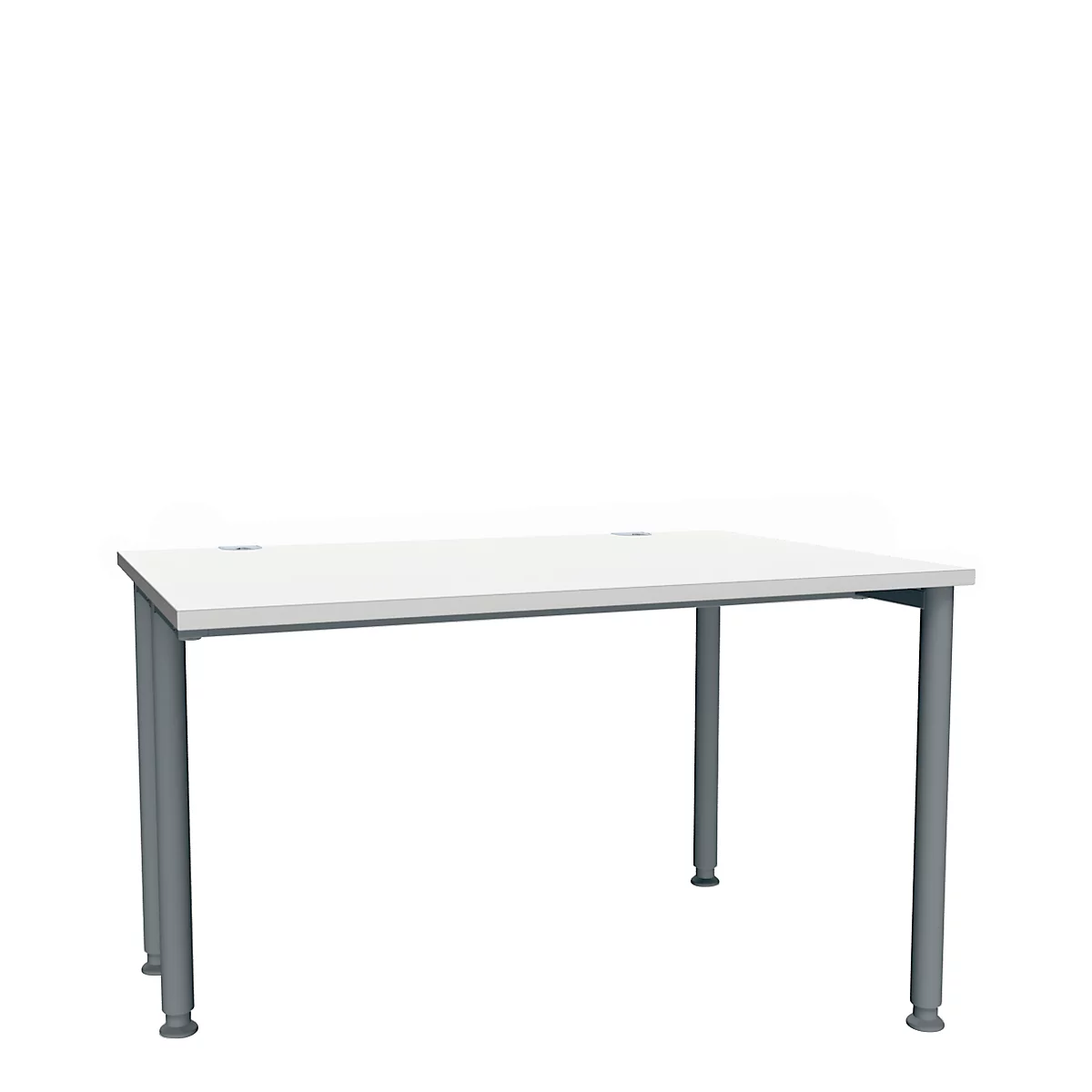 Schäfer Shop Genius MODENA FLEX bureau, breedte 1200 mm, aan één zijde ingekort, lichtgrijs/antraciet