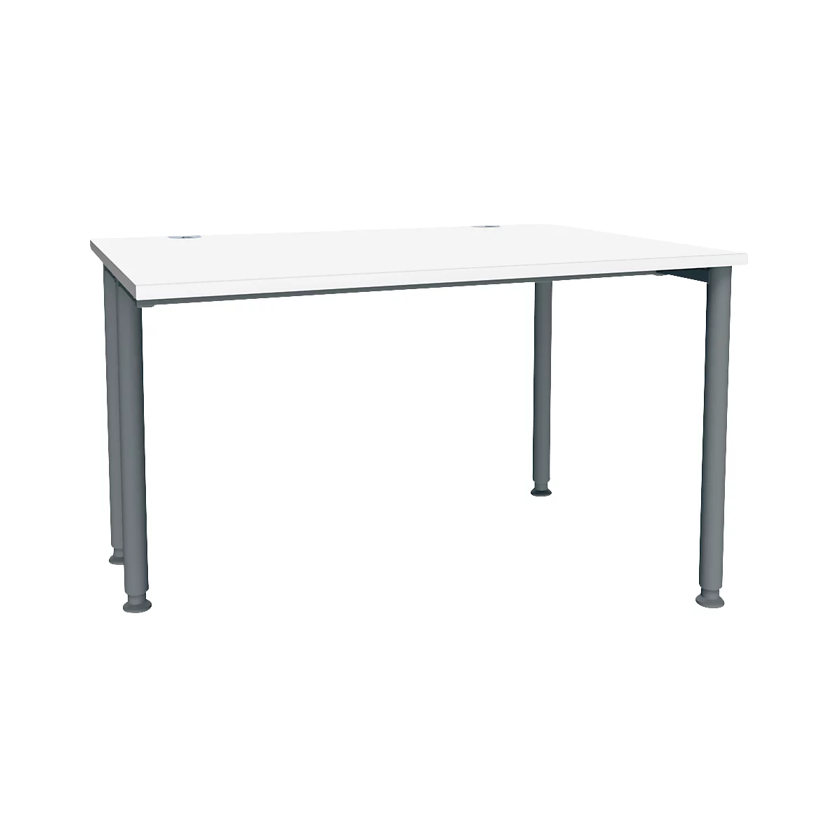 Schäfer Shop Genius MODENA FLEX bureau, breedte 1200 mm, aan één zijde ingekort, wit/antraciet