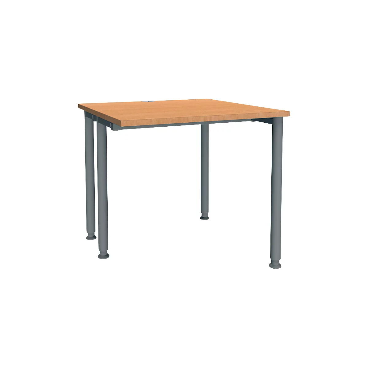 Schäfer Shop Genius MODENA FLEX bureau, breedte 800 mm, aan één zijde ingekort, beuken/antraciet