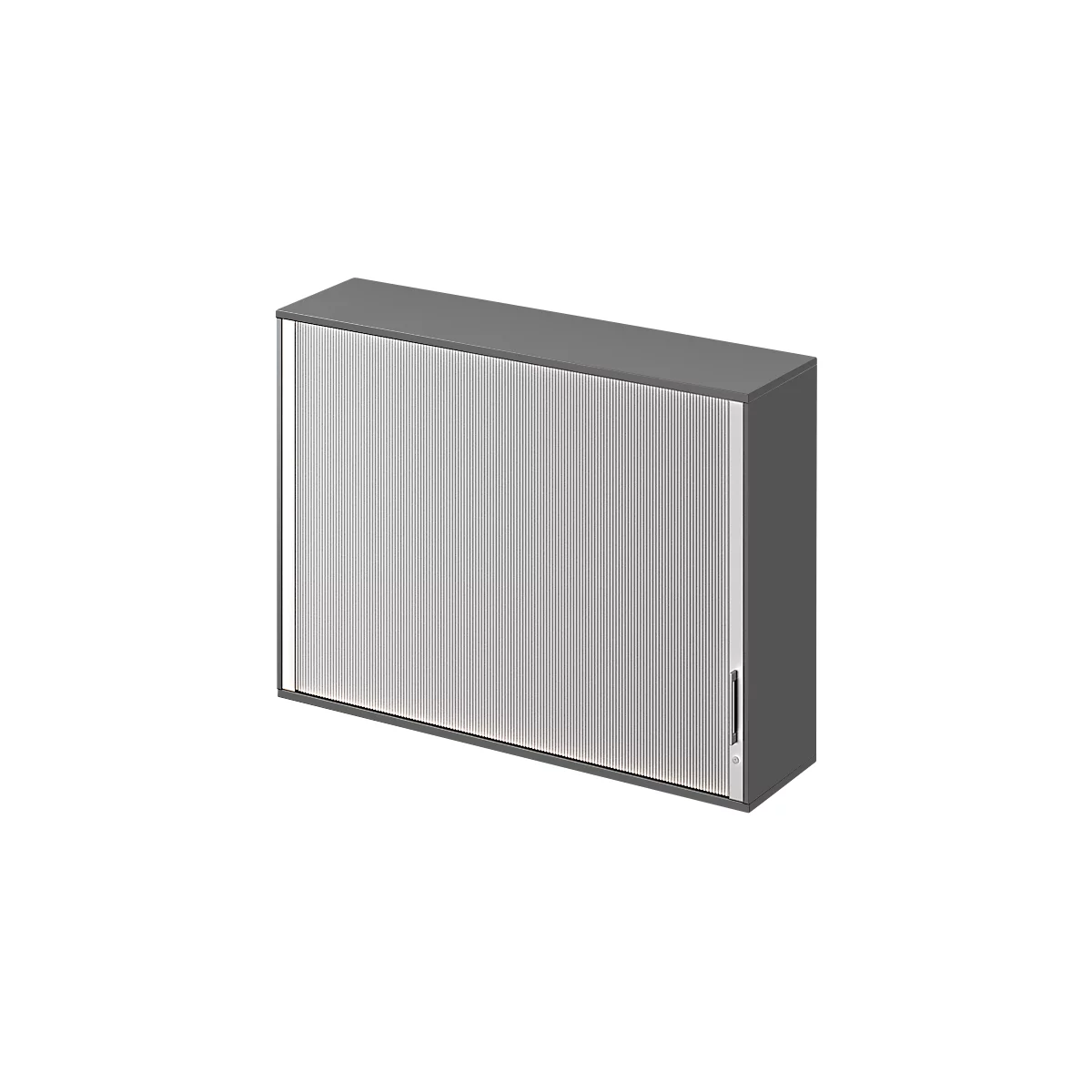Schäfer Shop Genius opbouw rolluikkast TETRIS WOOD, 3 OH, B 1600 x D 421 x H 1110 mm, tussenschot, grafiet