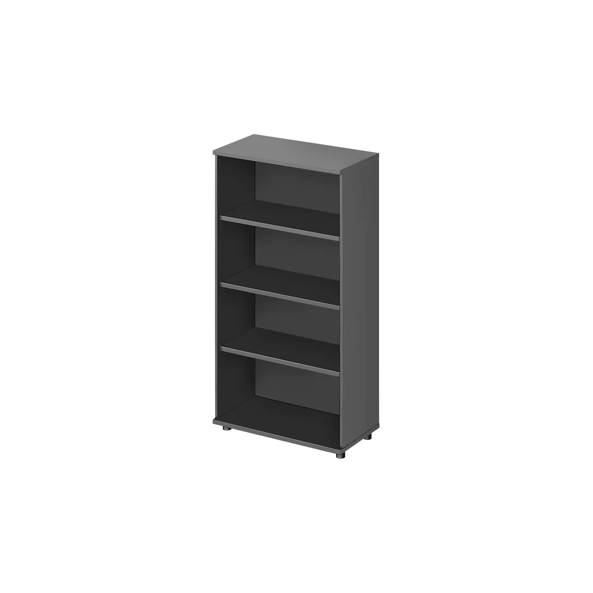 Schäfer Shop Genius open kast TETRIS WOOD, 4 OH, hoogte incl. glijders, B 800 mm, grafiet