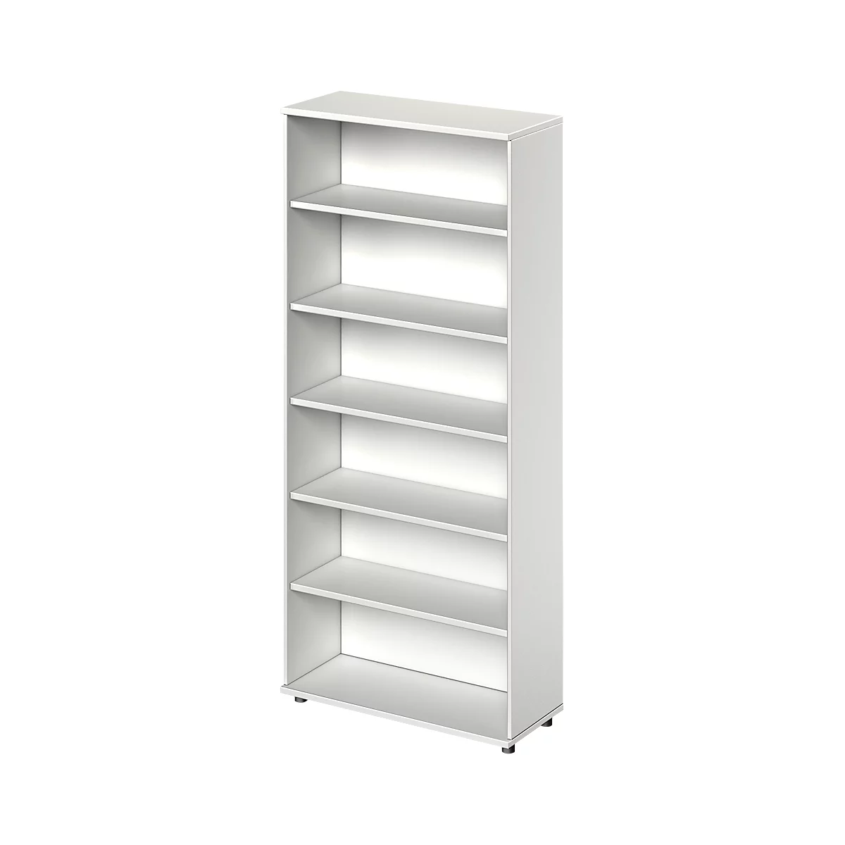 Schäfer Shop Genius open kast TETRIS WOOD, 6 OH, hoogte incl. glijders, B 1000 mm, lichtgrijs