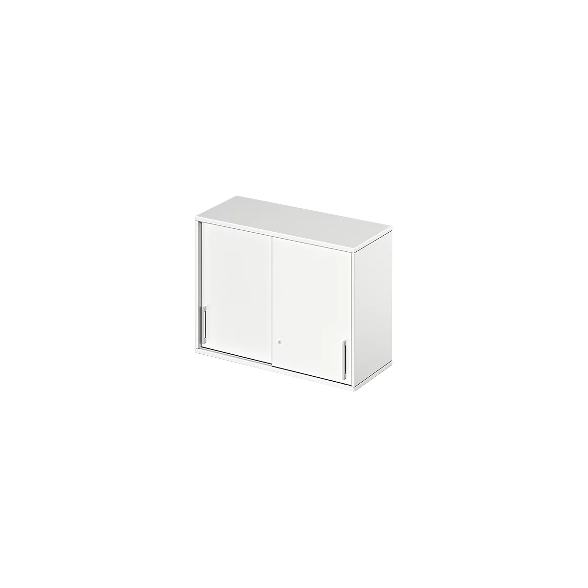 Schäfer Shop Genius Opzetkast met schuifdeuren TETRIS WOOD, 2 ordnerhoogten, B 1000 mm, hoogte incl. glijders, wit