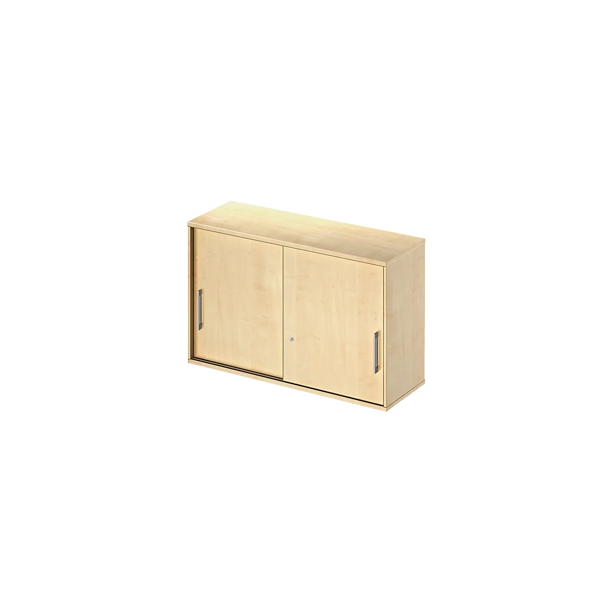 Schäfer Shop Genius Opzetkast met schuifdeuren TETRIS WOOD, 2 ordnerhoogten, B 1200 mm, hoogte incl. glijders, esdoornpatroon
