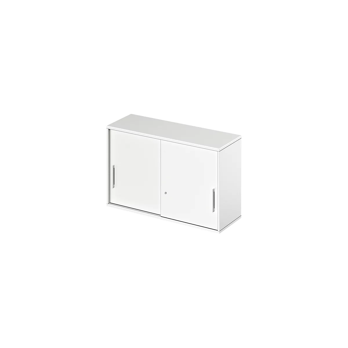 Schäfer Shop Genius Opzetkast met schuifdeuren TETRIS WOOD, 2 ordnerhoogten, B 1200 mm, hoogte incl. glijders, wit
