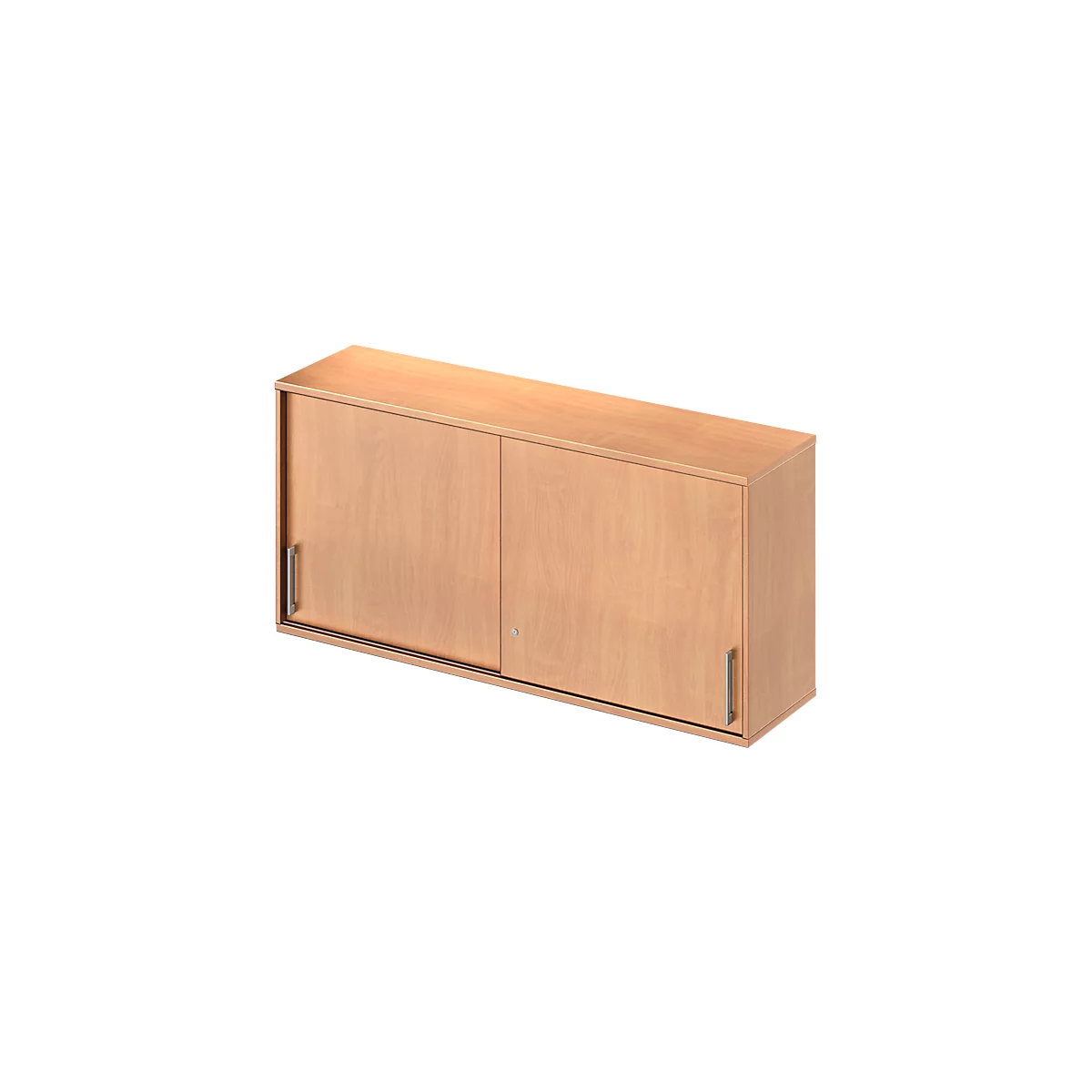 Schäfer Shop Genius Opzetkast met schuifdeuren TETRIS WOOD, 2 ordnerhoogten, B 1600 mm, hoogte incl. glijders, beukenpatroon