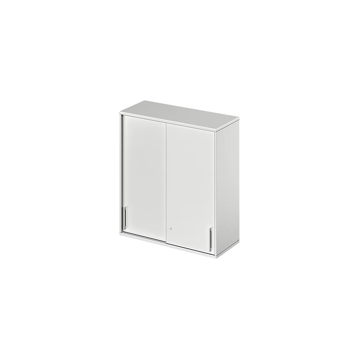 Schäfer Shop Genius Opzetkast met schuifdeuren TETRIS WOOD, 3 ordnerhoogten, B 1000 mm, lichtgrijs