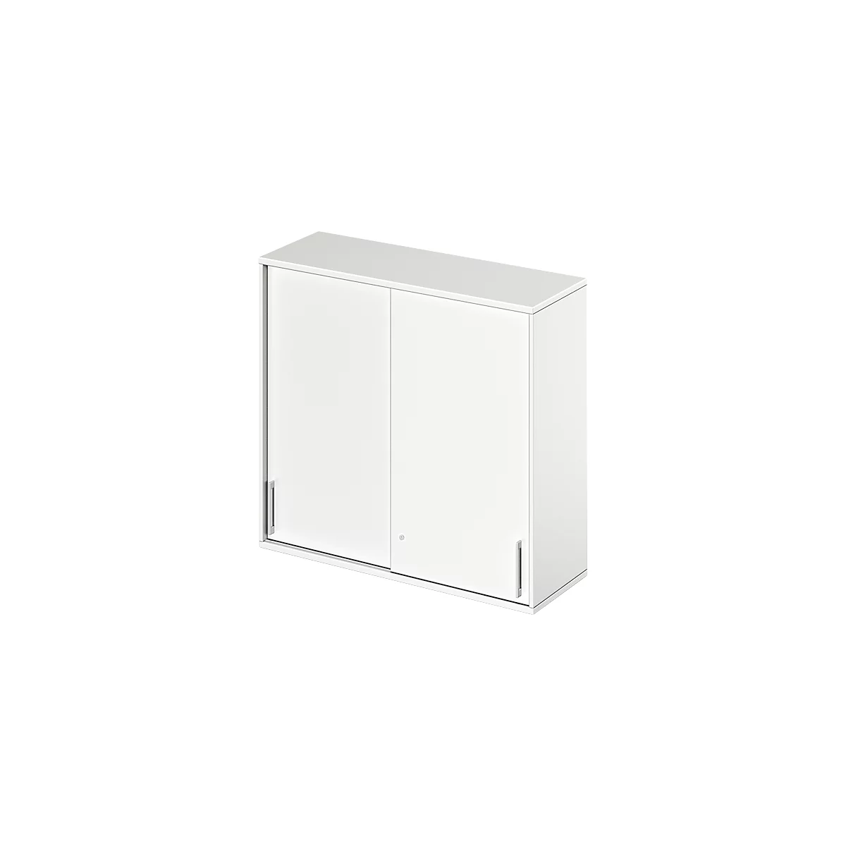 Schäfer Shop Genius Opzetkast met schuifdeuren TETRIS WOOD, 3 ordnerhoogten, B 1200 mm, wit