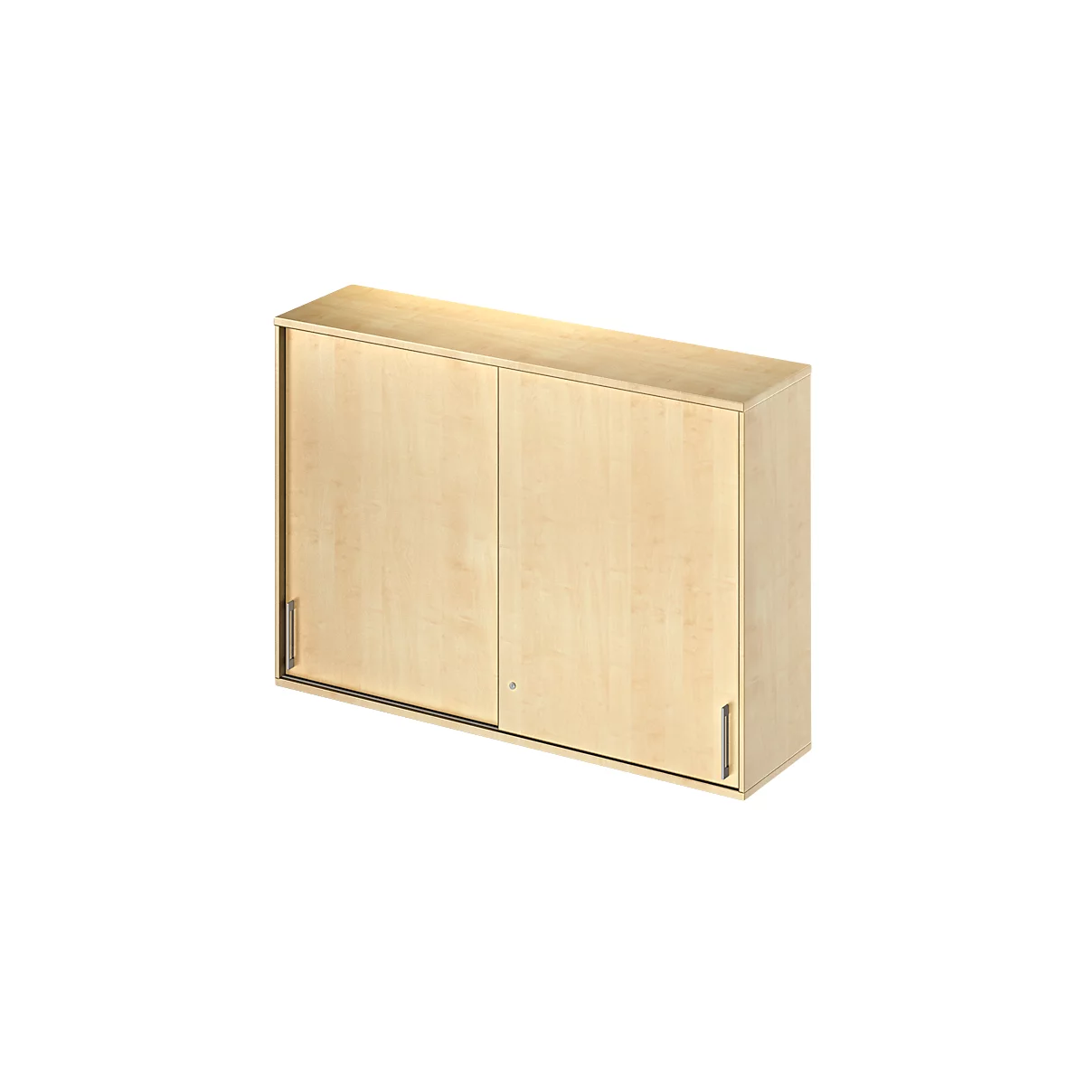Schäfer Shop Genius Opzetkast met schuifdeuren TETRIS WOOD, 3 ordnerhoogten, B 1600 mm, esdoornpatroon