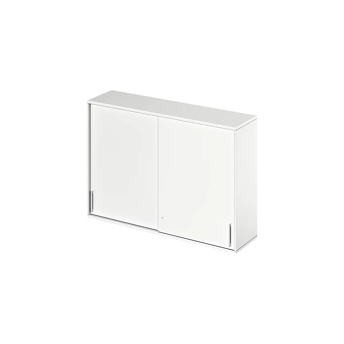 Schäfer Shop Genius Opzetkast met schuifdeuren TETRIS WOOD, 3 ordnerhoogten, B 1600 mm, wit