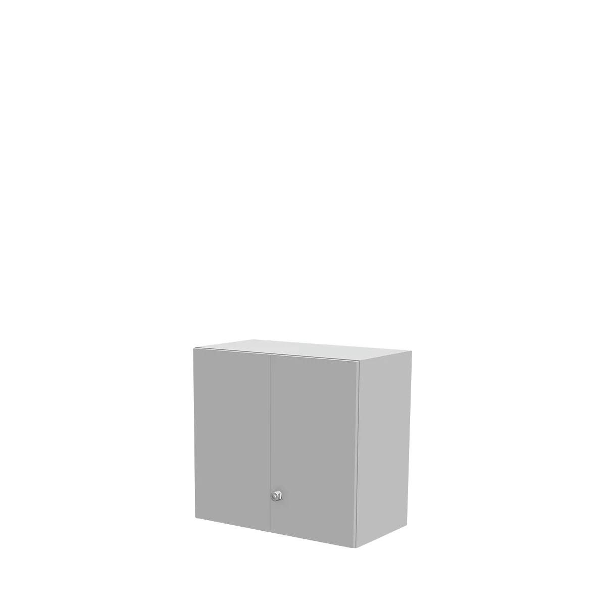Schäfer Shop Genius Opzetkast TETRIS WALL, 2 ordnerhoogten, deuraanslag rechts, B 800 x D 440 x H 740 mm, lichtgrijs