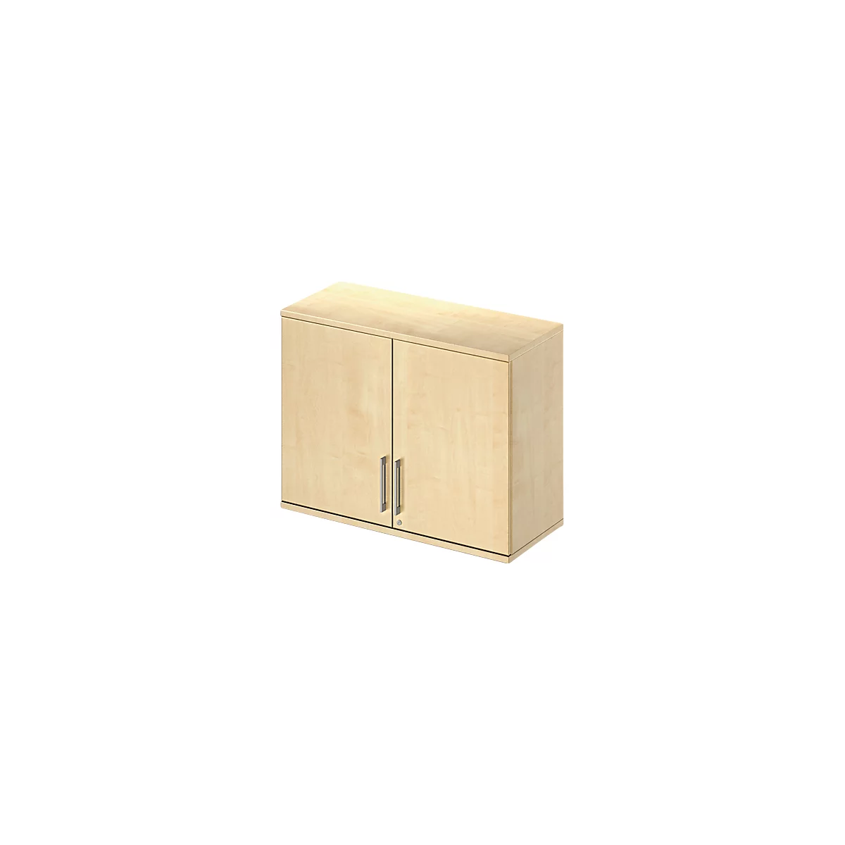 Schäfer Shop Genius Opzetkast TETRIS WOOD, 2 ordnerhoogten, B 1000 mm, afsluitbaar, esdoornpatroon