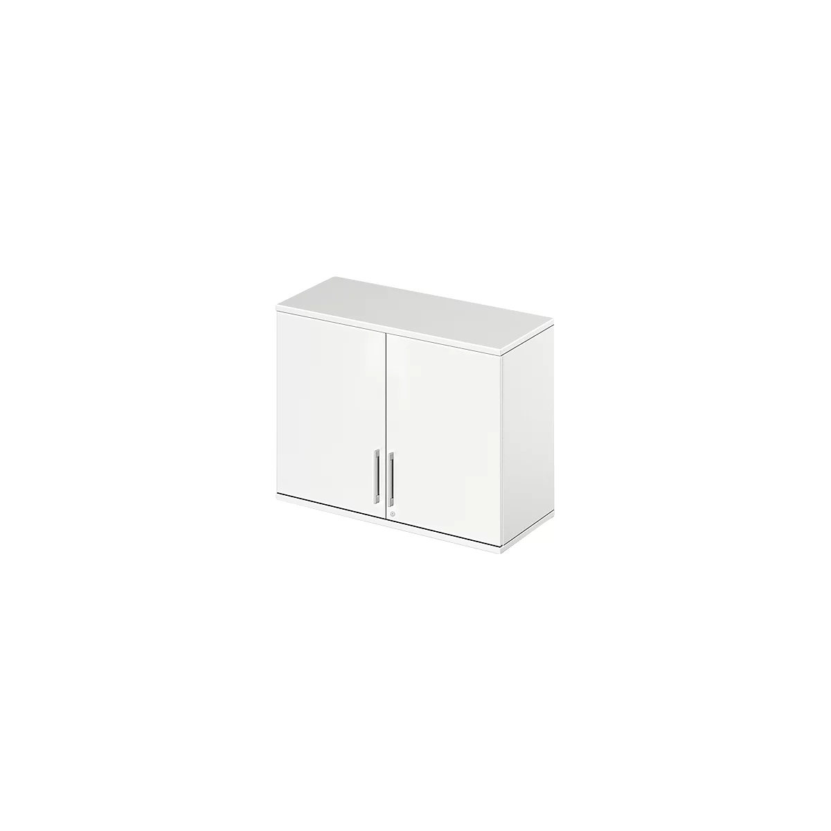 Schäfer Shop Genius Opzetkast TETRIS WOOD, 2 ordnerhoogten, B 1000 mm, afsluitbaar, wit