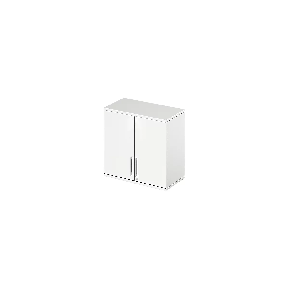 Schäfer Shop Genius Opzetkast TETRIS WOOD, 2 ordnerhoogten, B 800 mm, afsluitbaar, wit