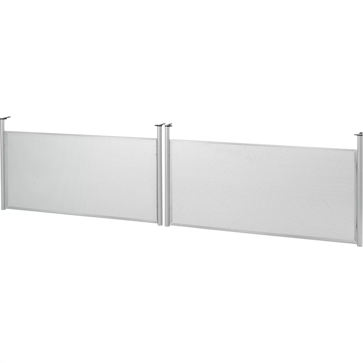 Schäfer Shop Genius Panel lateral trasero, para mesas W 2000 mm, H 466 mm, aluminio blanco 