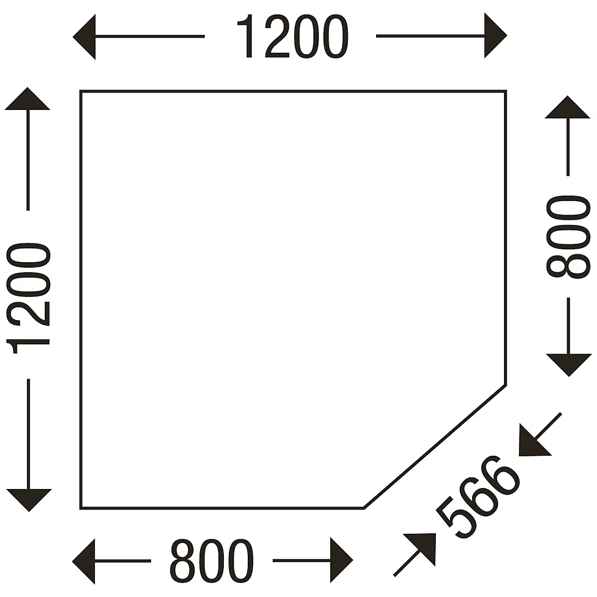 Schäfer Shop Genius panel lateral trasero, para tablero CAD con pie W 1200 x D 1200 mm, aluminio blanco