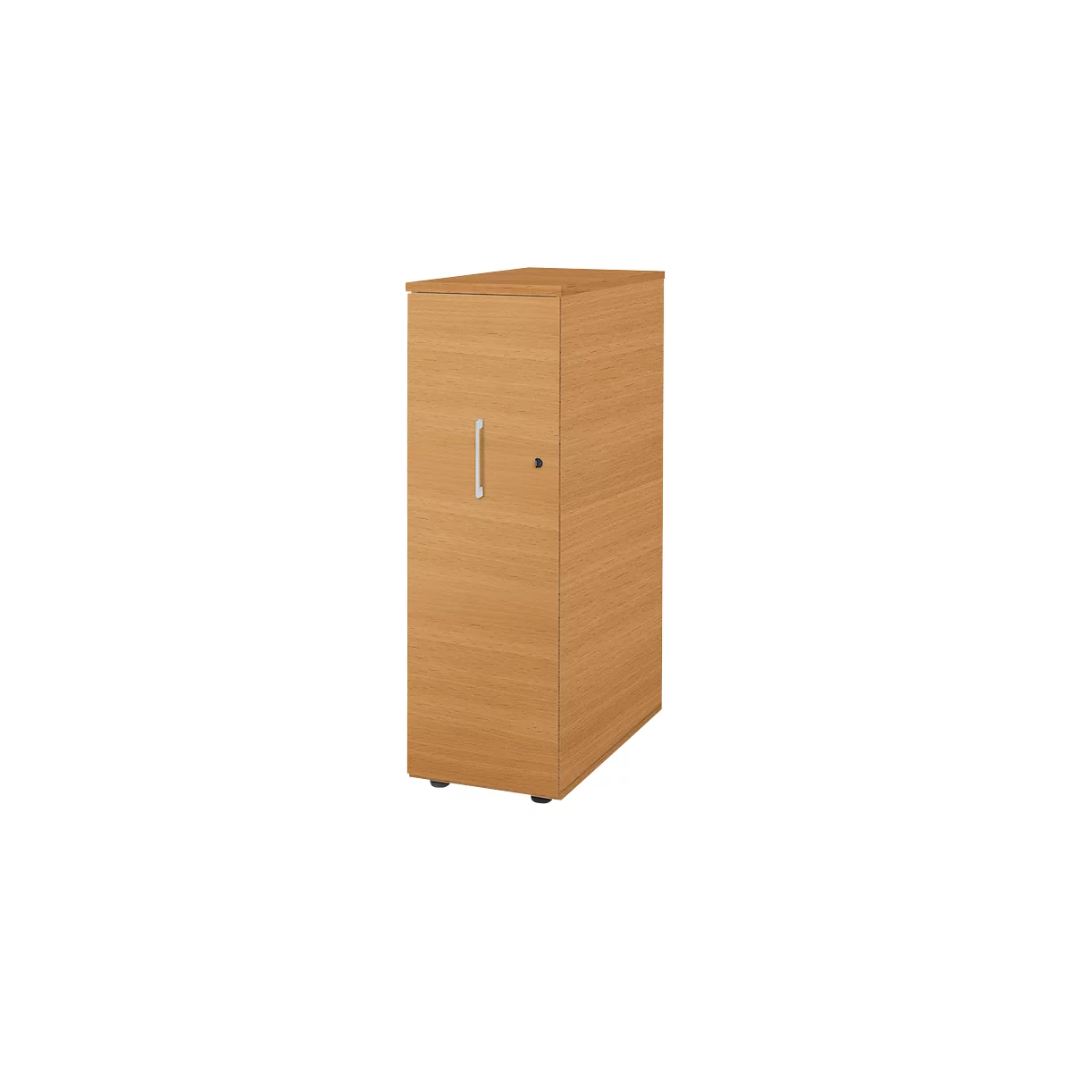 Schäfer Shop Genius pedestal alto TETRIS WOOD, 3 cajones + 1 cajón para utensilios, W 424 x D 803 x H 1296 mm, haya