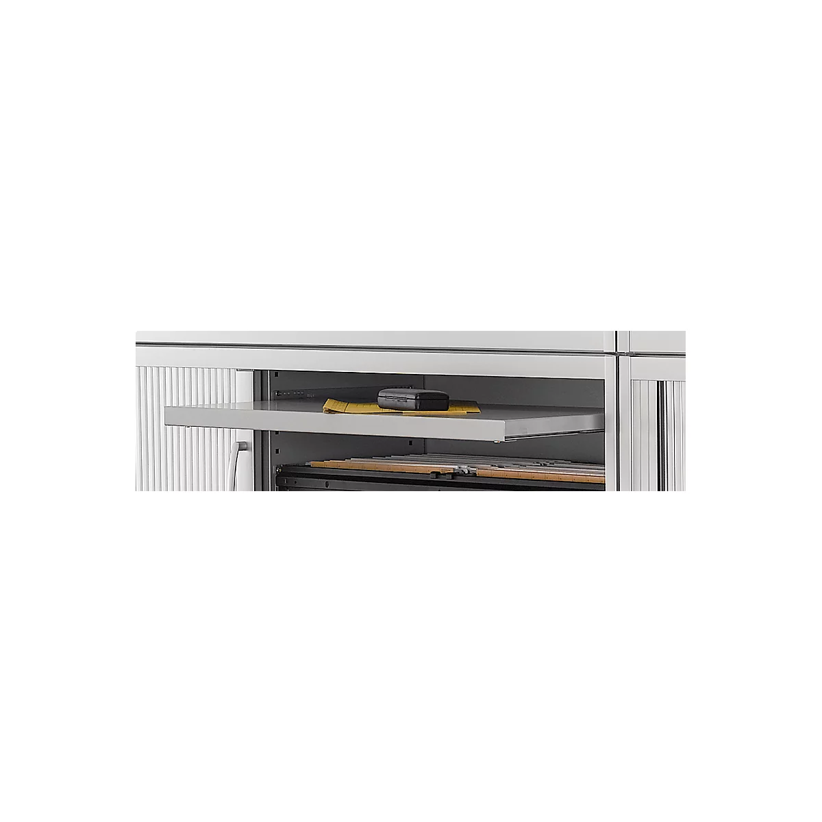 Schäfer Shop Genius Plateau coulissant TETRIS SOLID, en acier, l. 1200 mm, alu blanc