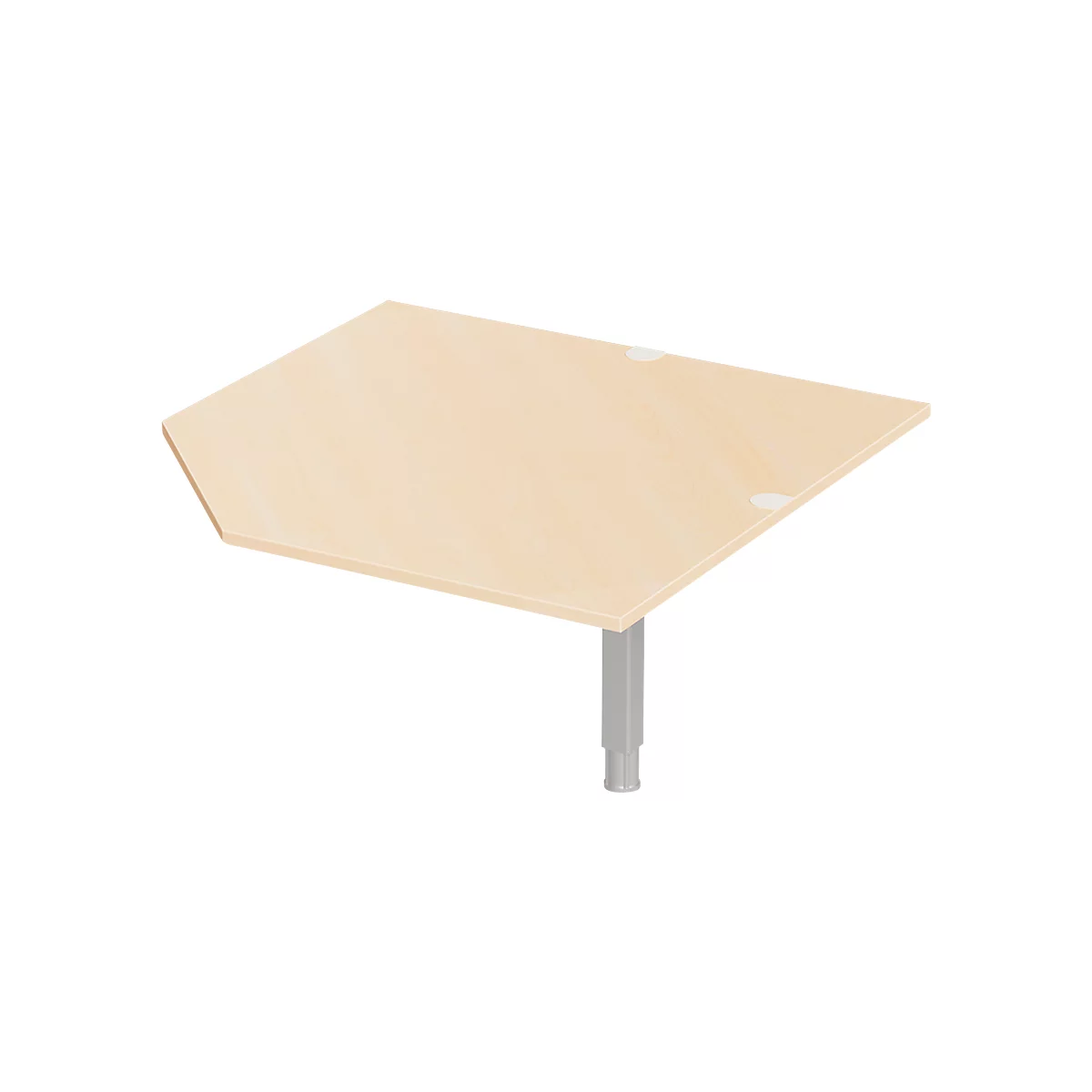 Schäfer Shop Genius Plateau d'angle CAD avec pied, l. 900 x P 900 mm, coloris érable 