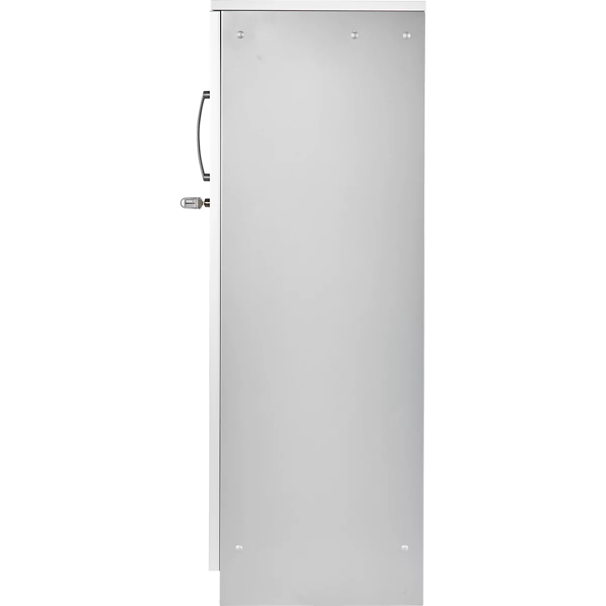 Schäfer Shop Genius Querrollladenschrank TETRIS SOLID, 3 OH, B 1200 x T 413 x H 1170 mm, mit Böden und Abdeckplatte, weiß/weißalu 