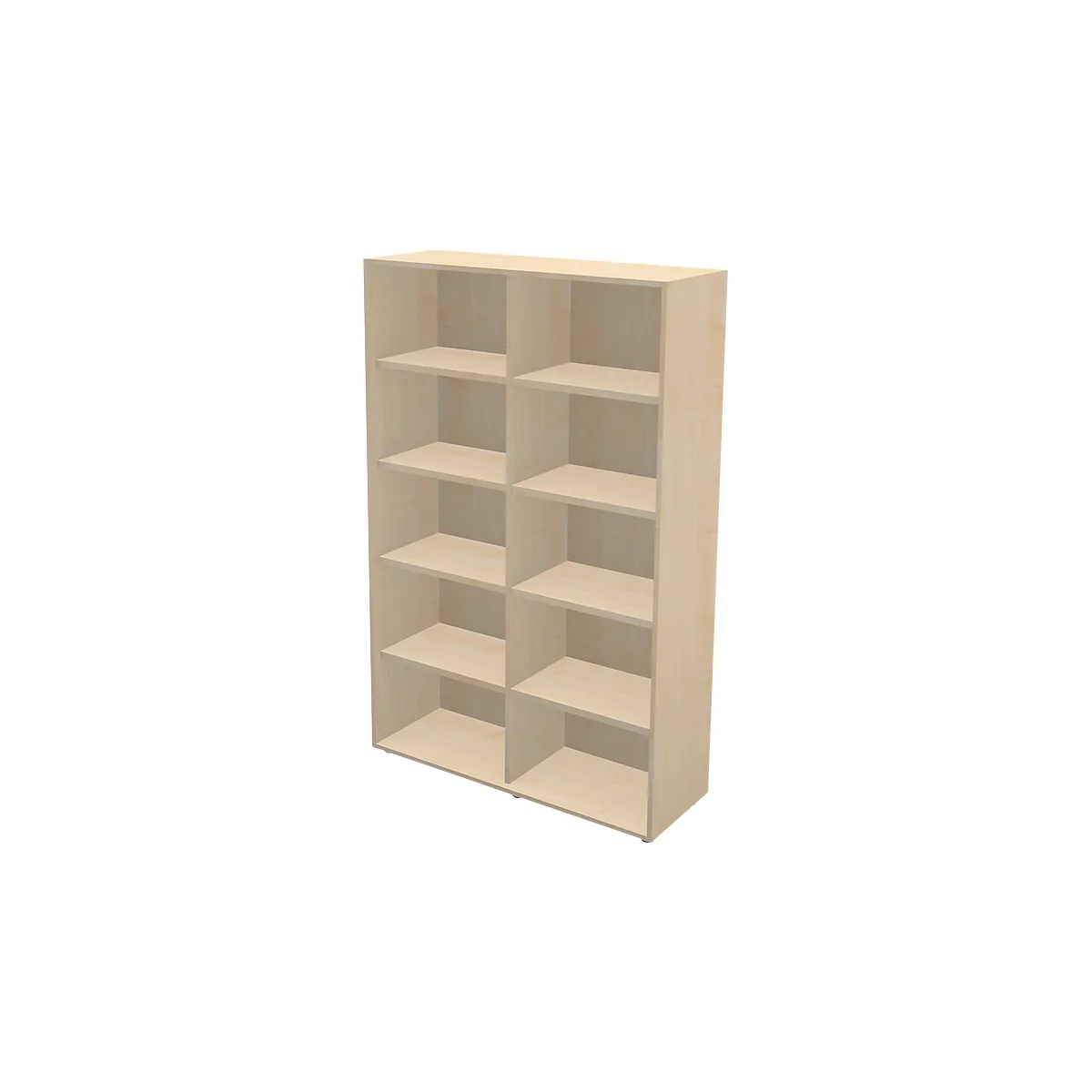 Schäfer Shop Genius Regal TETRIS WALL, 5 Ordnerhöhen, B 1000 x T 420 x H 1880 mm, Ahorn-Dekor