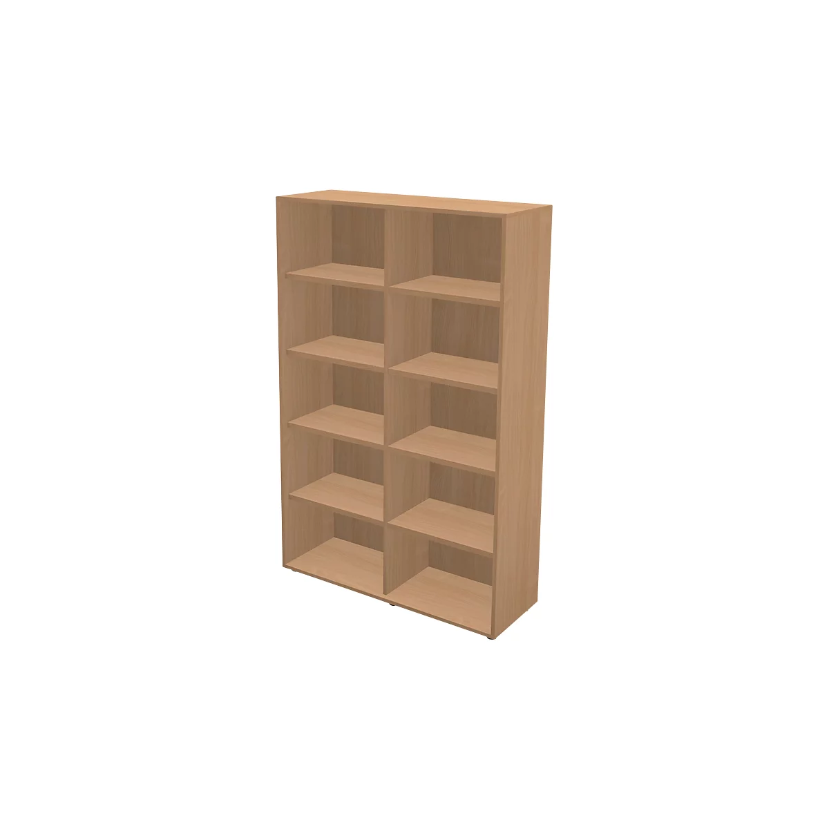 Schäfer Shop Genius Regal TETRIS WALL, 5 Ordnerhöhen, B 1000 x T 420 x H 1880 mm, Buche-Dekor