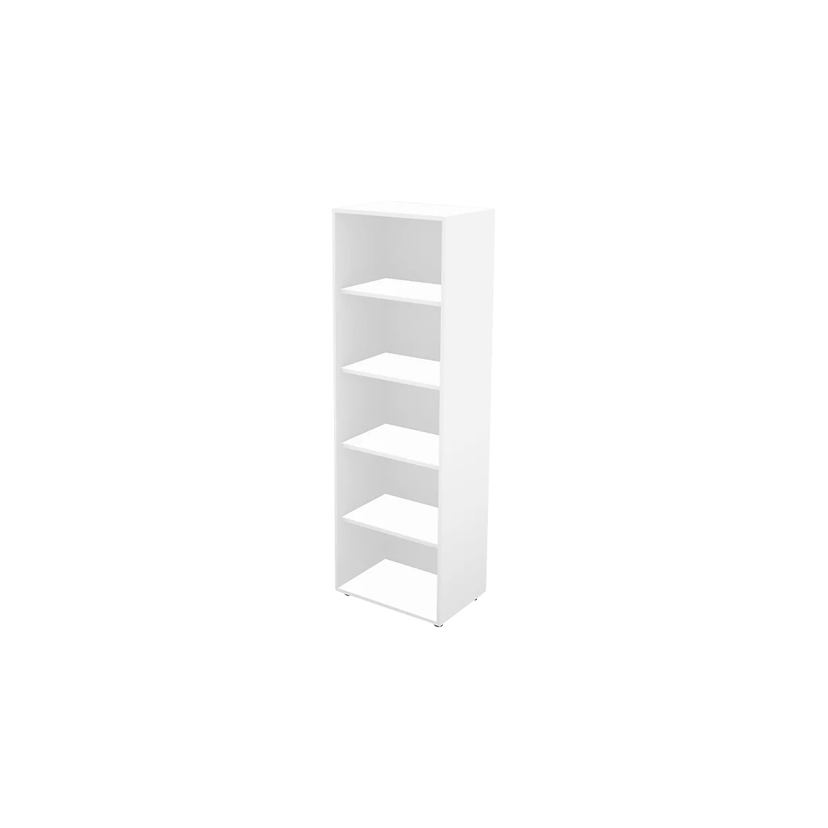 Schäfer Shop Genius Regal TETRIS WALL, 5 Ordnerhöhen, B 600 x T 420 x H 1880 mm, weiß