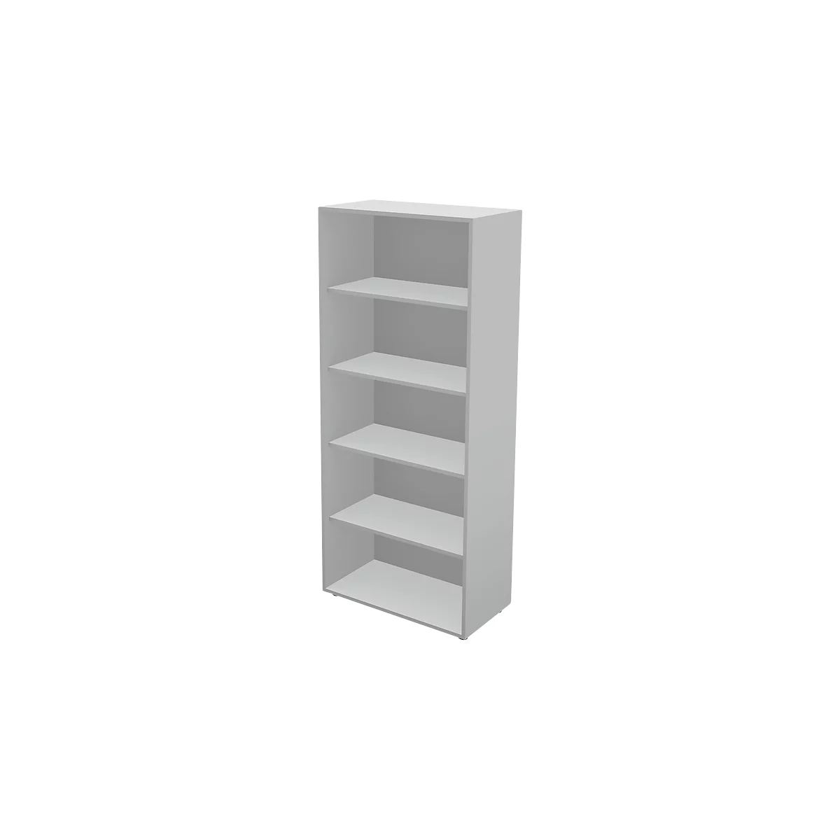 Schäfer Shop Genius Regal TETRIS WALL, 5 Ordnerhöhen, B 800 x T 420 x H 1880 mm, lichtgrau